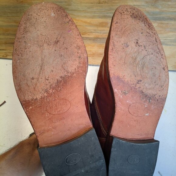 JOHNSTON & MURPHY RED BROWN OILED COPELAND CHUKKA MENS SIZE 13 main image 4